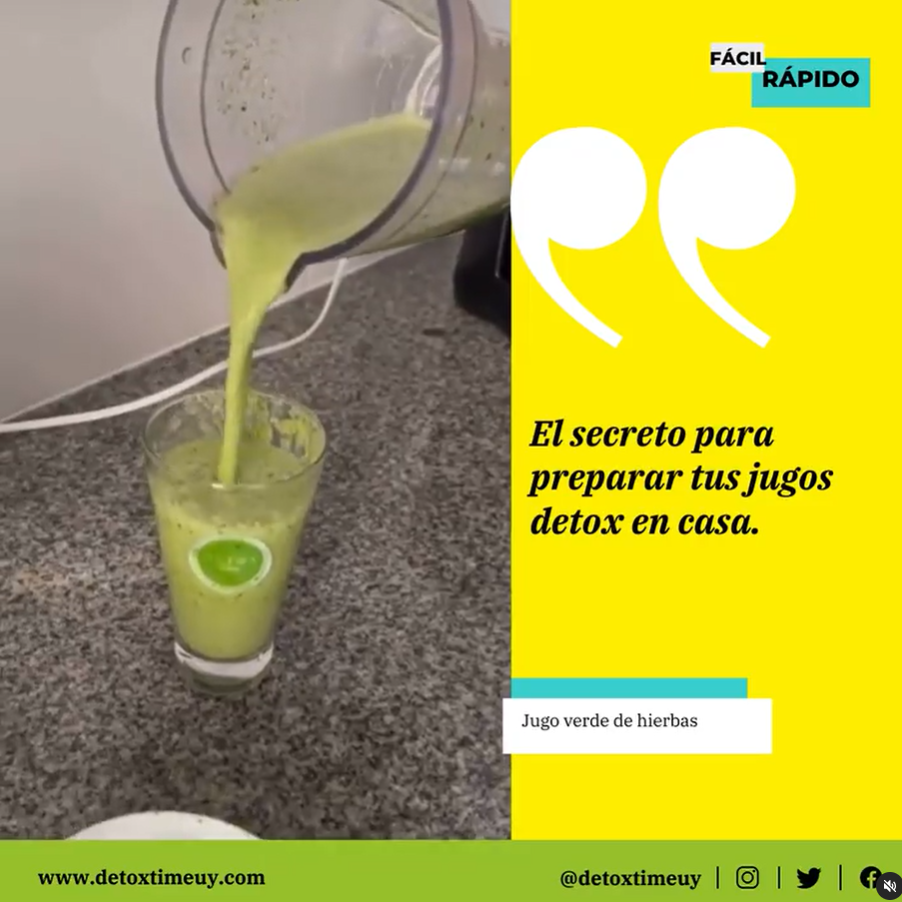 El secreto para preparar tus jugos verdes en casa