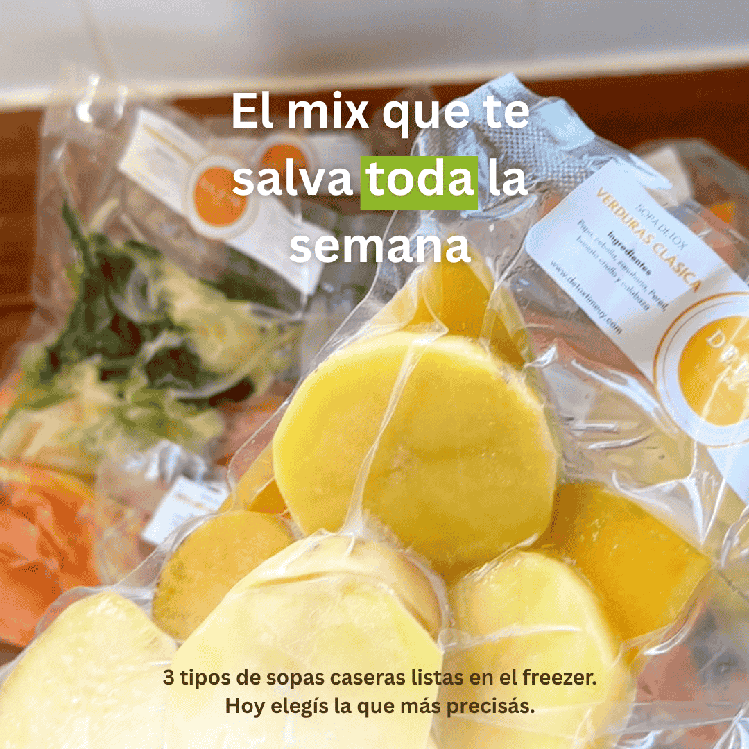 6 sopas · 3 sabores · Tu cena sin esfuerzo