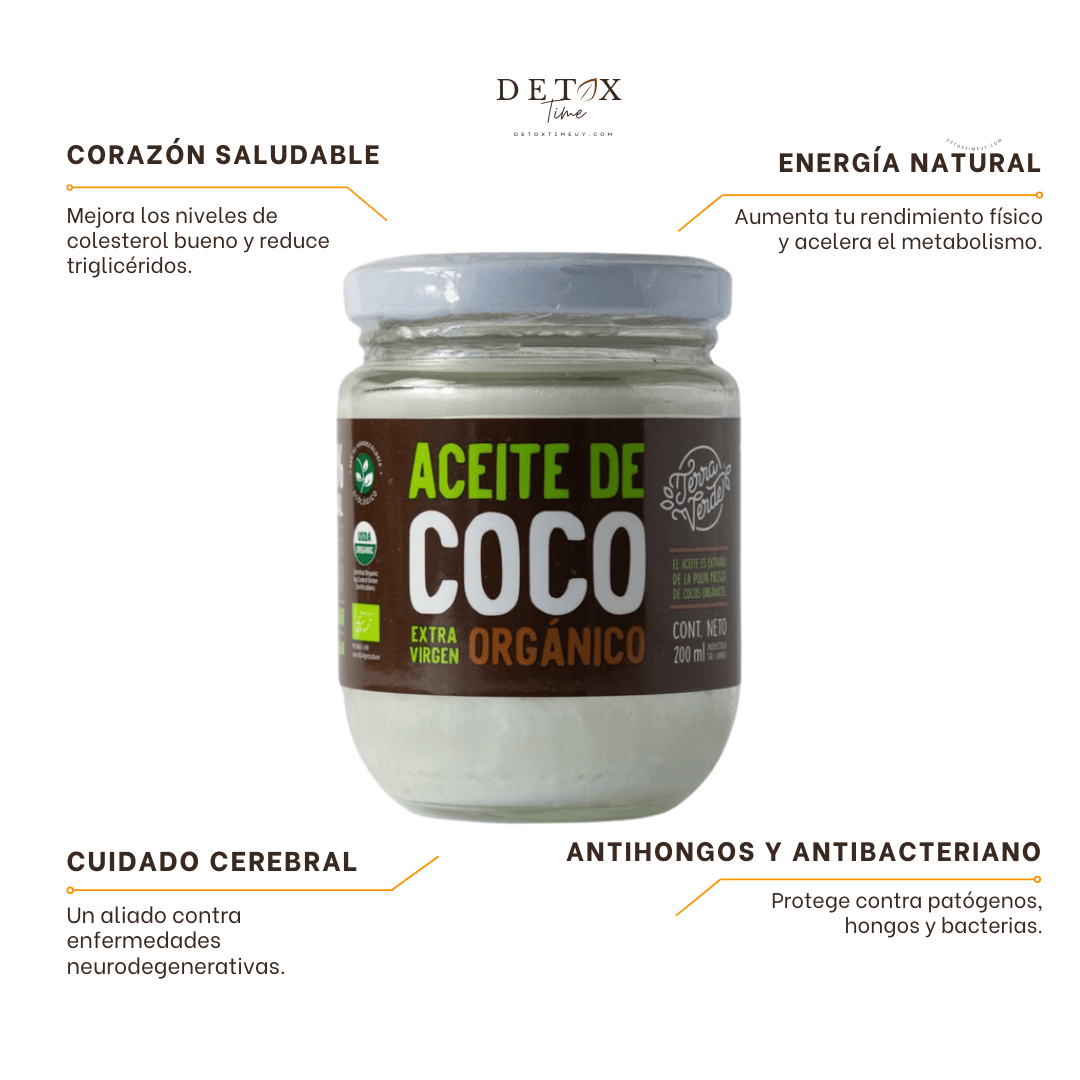 Aceite de Coco Extra Virgen Orgánico 200ml