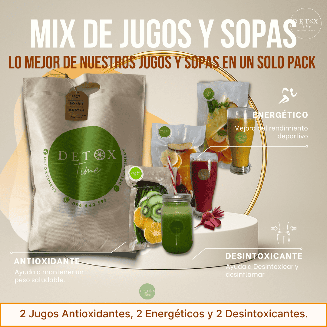 Mix de jugos y Sopas Detoxtime