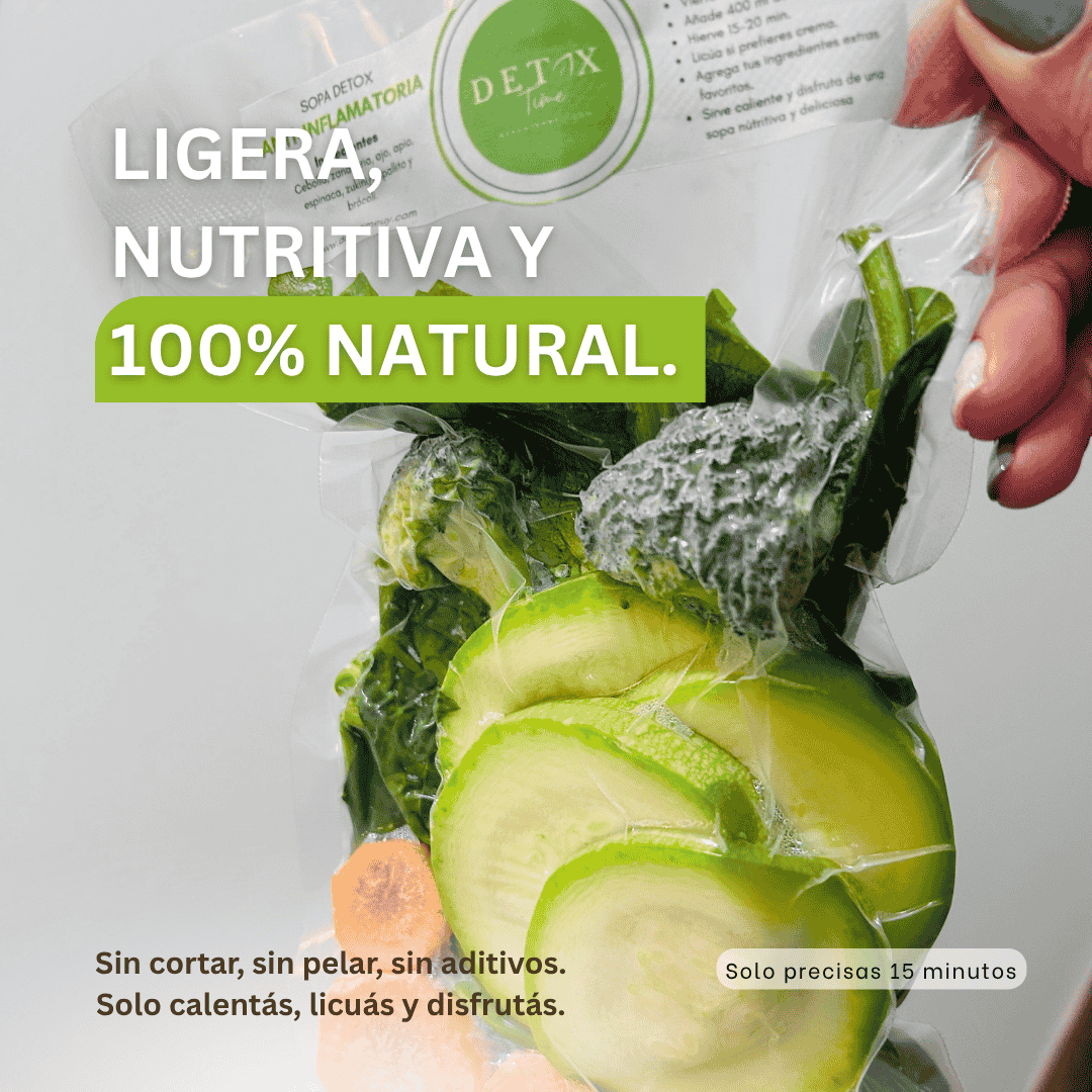 Sopa de verduras ligera