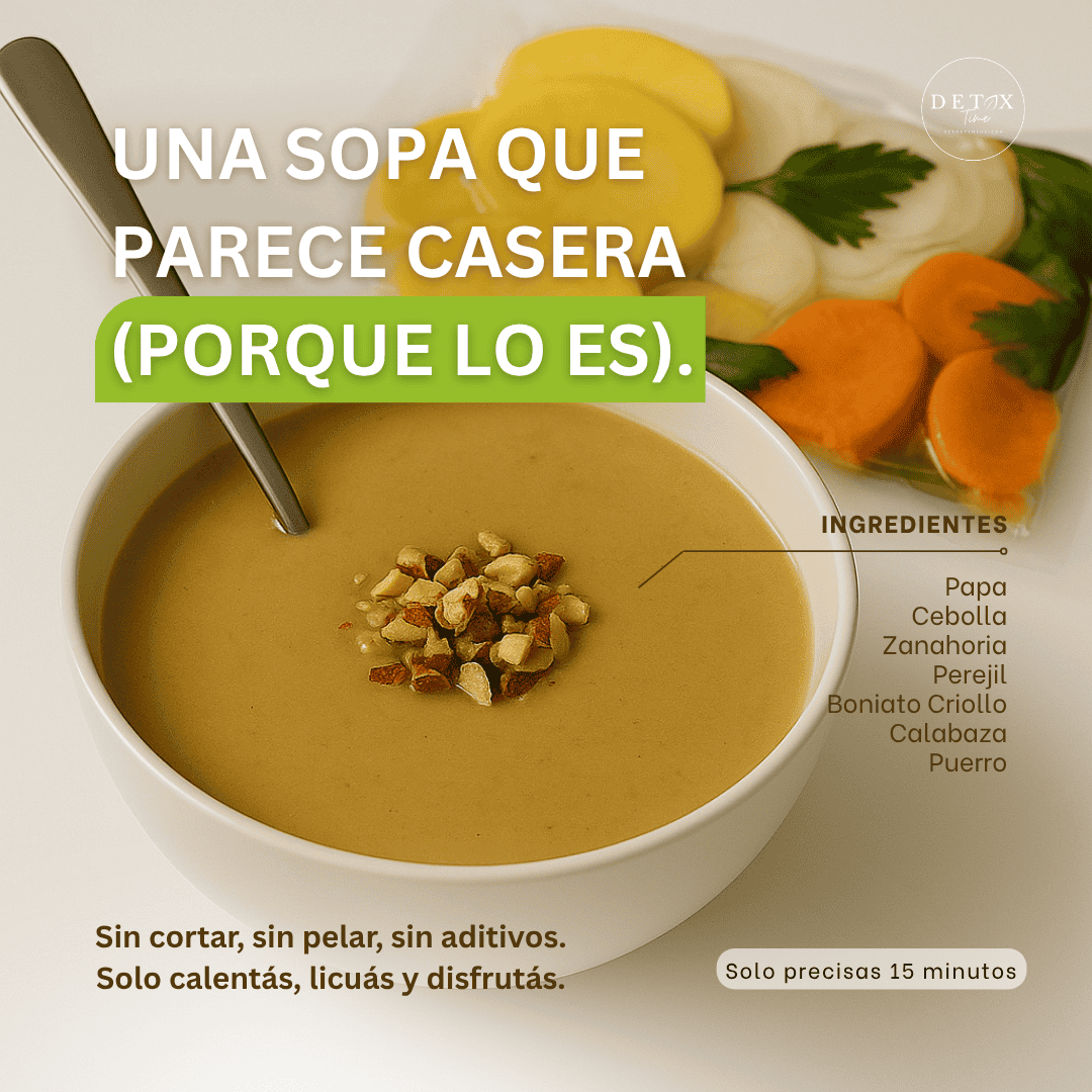 Sopa Clásica de Verduras DetoxTime