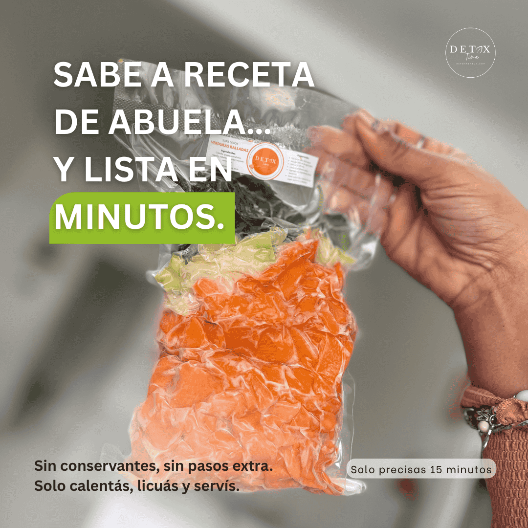 Sopa de Verduras Ralladas DetoxTime