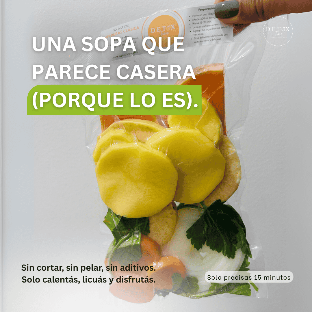 Sopa Clásica de Verduras DetoxTime