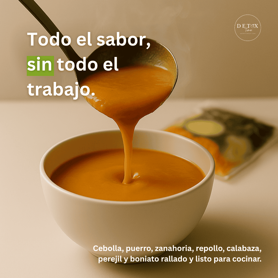 Sopa de Verduras Ralladas DetoxTime