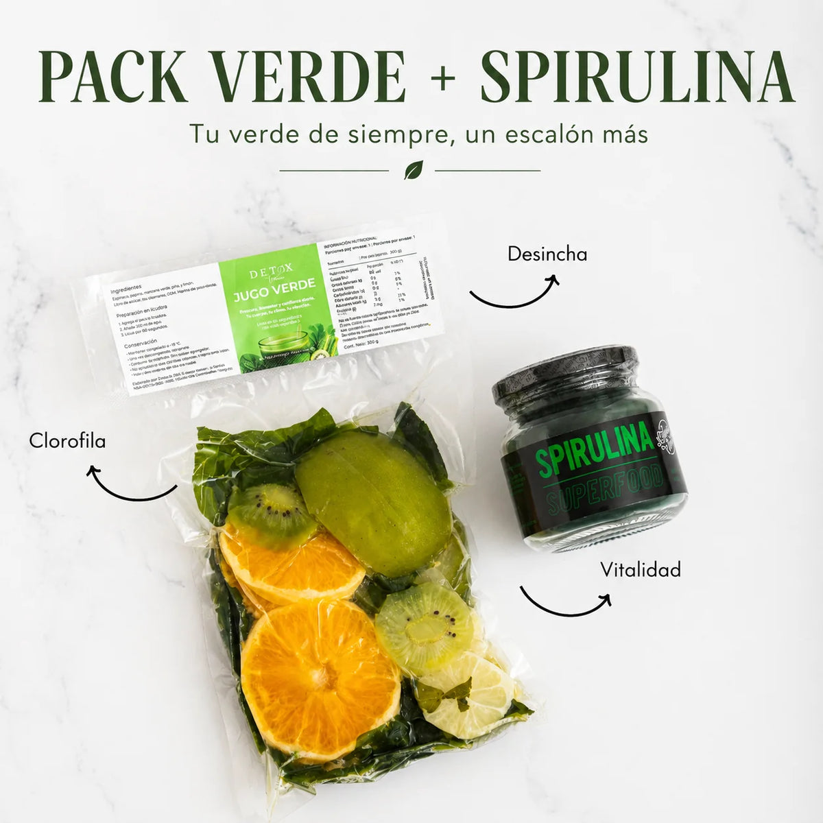 PACK VERDE + SPIRULINA