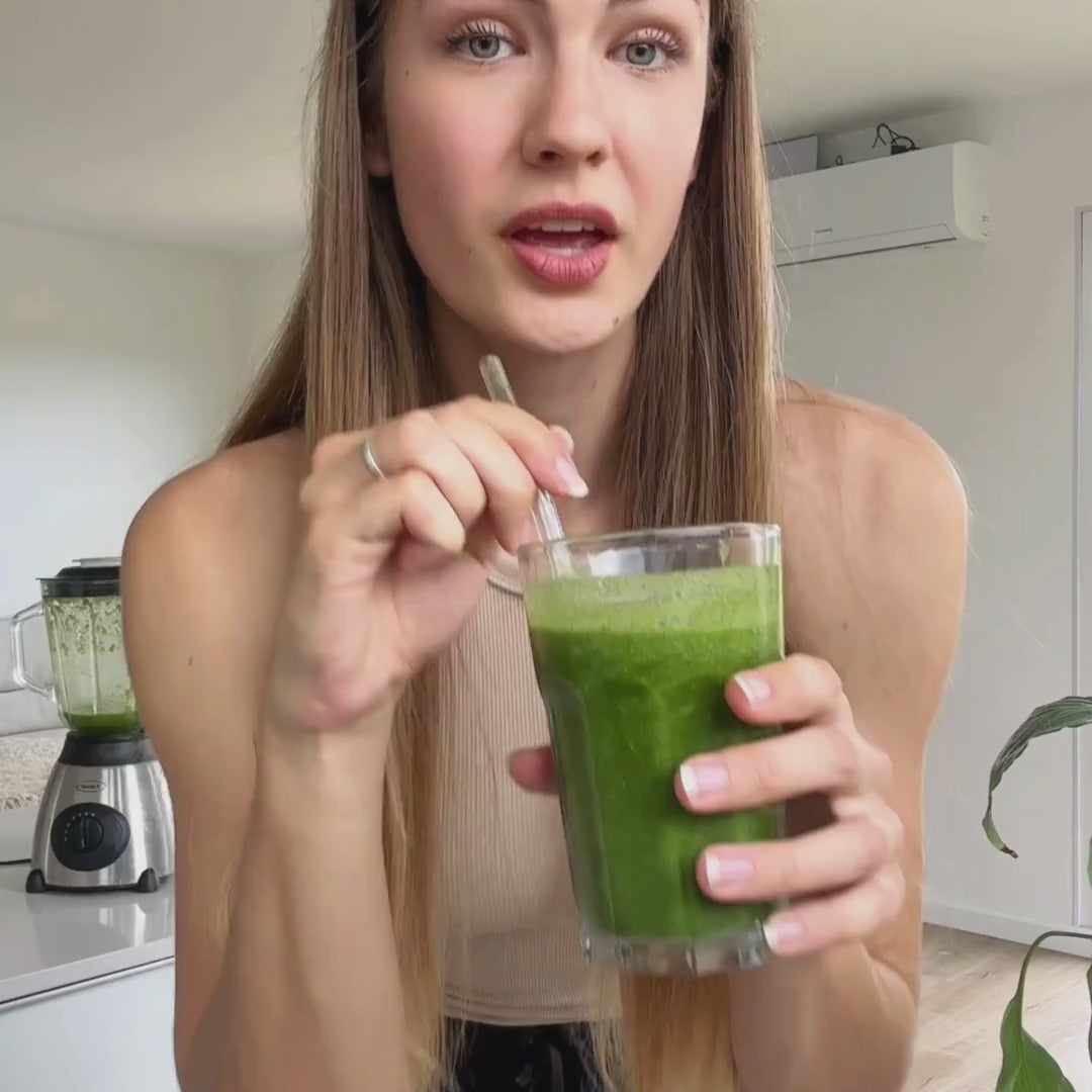 DETOXTIME VERDE REAL | Tu Vaso Liviano en 60s. (Verde sin gusto a pasto)